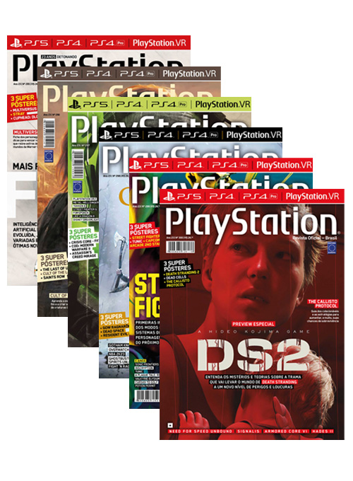 Edições de Colecionadores PlayStation Revista Oficial - Brasil (12 exemplares)