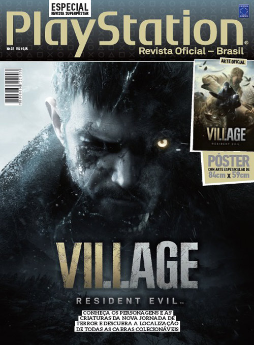 Bookzine Superpôster PlayStation Ed. 20 - Resident Evil 8: Village