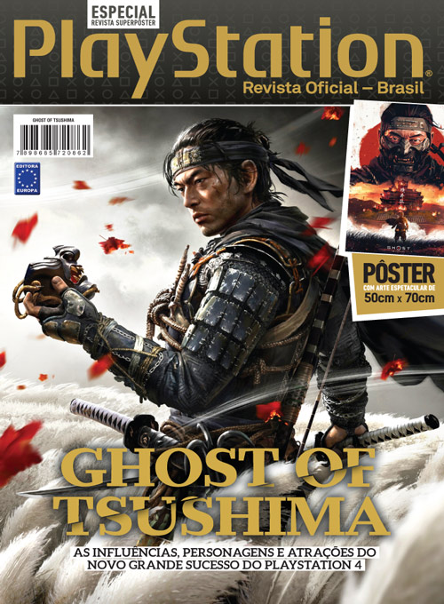 Especial Superpôster PlayStation Ed.6 - Ghost of Tsushima (Sem dobras)
