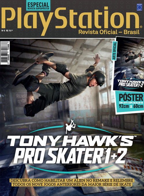 Especial Superpôster PlayStation Ed.8 - Tony Hawks Pro Skater 1+2 (sem dobras)