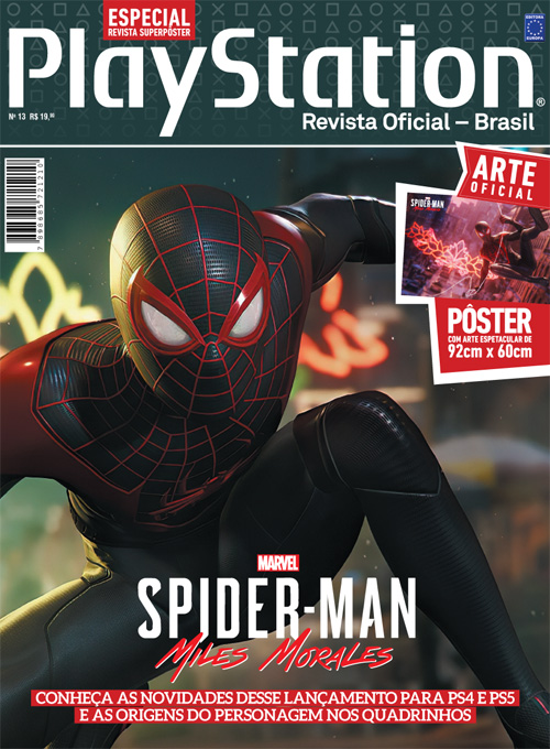Especial Superpôster PlayStation Ed.13 - Spider-Man Miles Morales (Sem dobras)