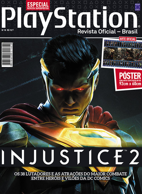 Especial Superpôster PlayStation Ed.18 - Injustice 2 (Sem dobras)