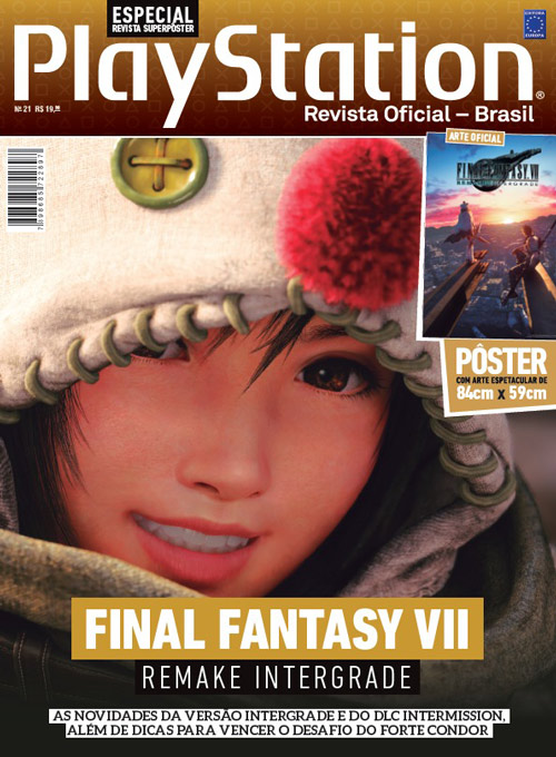 Bookzine Superpôster PlayStation Ed. 22 - FFVII Remake Intergrade (Sem dobras)