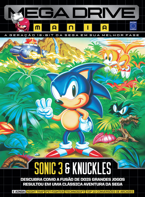 Editora Europa - Mega Drive Mania Volume 6 - Sonic 3 e Knuckles