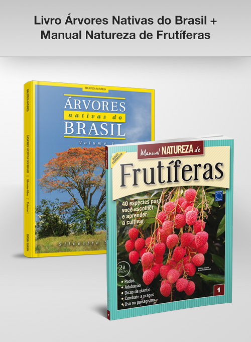 Livro - Árvores Nativas do Brasil + Manual Natureza de Frutíferas