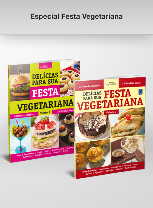 Especial Delícias para sua Festa Vegetariana - 2 livros