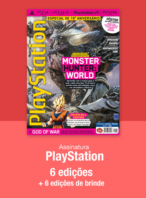 Assinatura Revista PlayStation Oficial 6 exemplares + 6 exemplares grátis + Acesso Digital