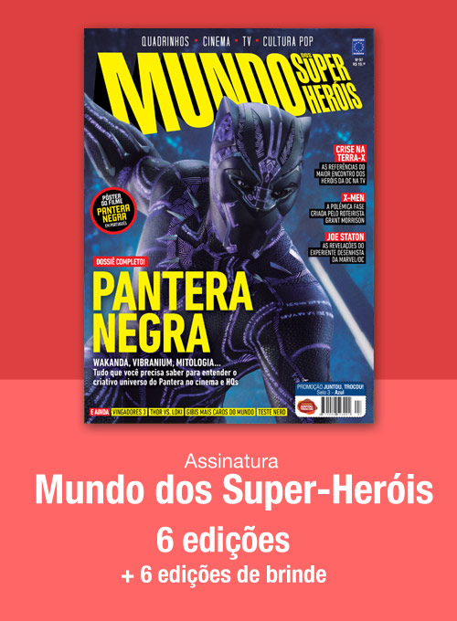 Assinatura Mundo dos Super-Heróis 6 exemplares + 6 exemplares grátis + Acesso Digital