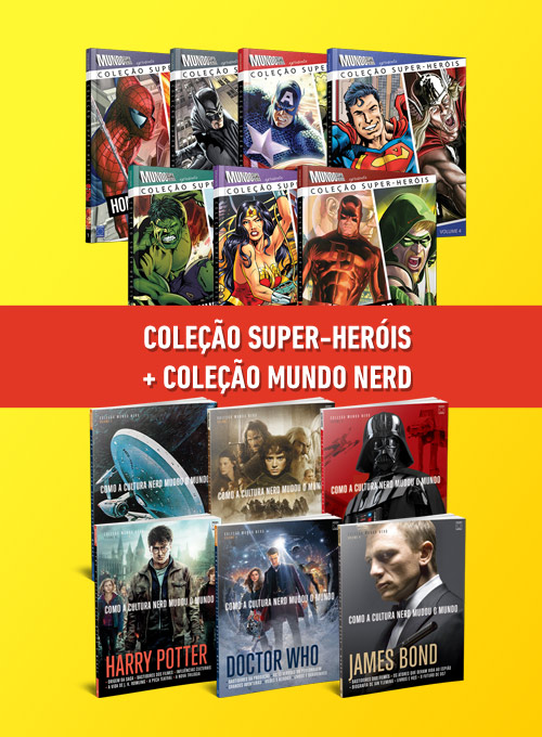 Coleção Super-Heróis + Coleção Mundo Nerd