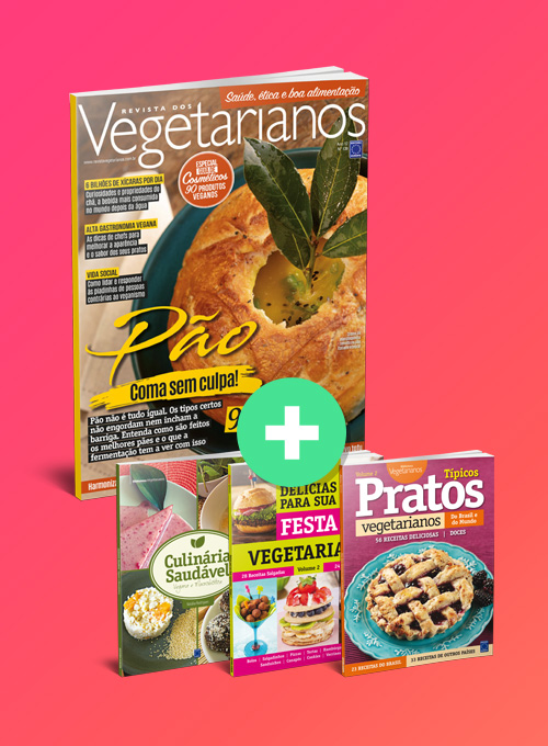 Assinatura anual Revista dos Vegetarianos (12 exemplares) + 3 Edições Especiais