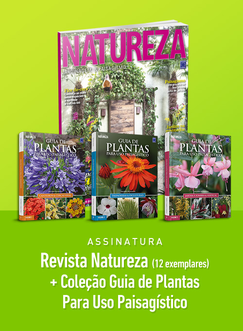 Assinatura Revista Natureza (12 exemplares) + Coleção Guia de Plantas(3 livros)