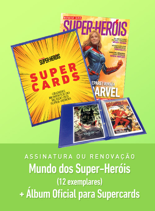 Assinatura/Renovação Mundo dos Super-Heróis por 1 ano (12 exemplares) + Álbum para SuperCards