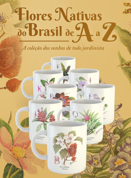 Canecas Flores Nativas do Brasil de A a Z - Coleção Completa