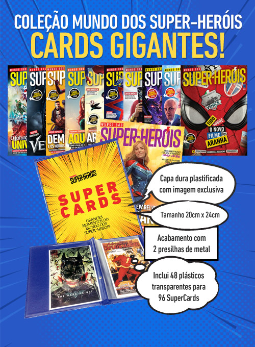 Coleção Cards Gigantes Mundo dos Super-Heróis