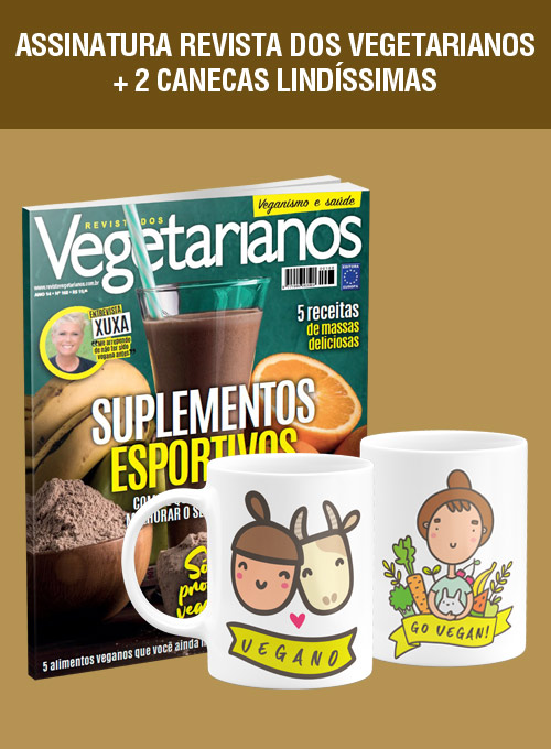 Assinatura Revista dos Vegetarianos + 2 Canecas Vegetarianos