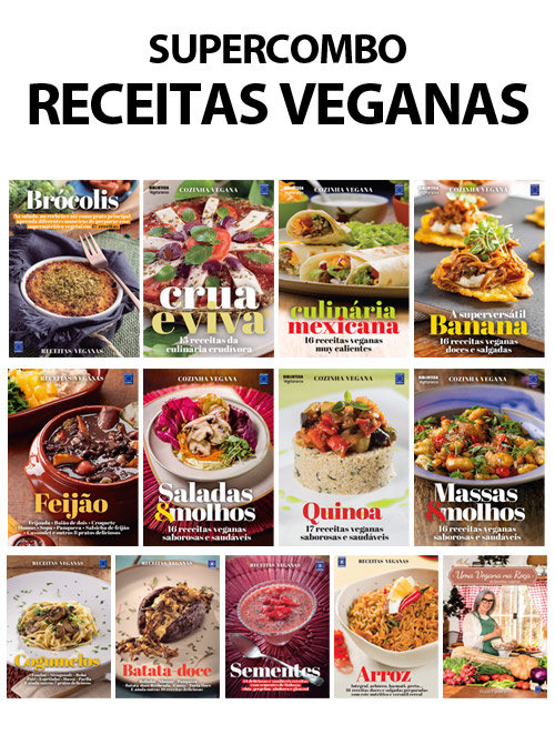 Supercombo Receitas Veganas - 13 Especiais