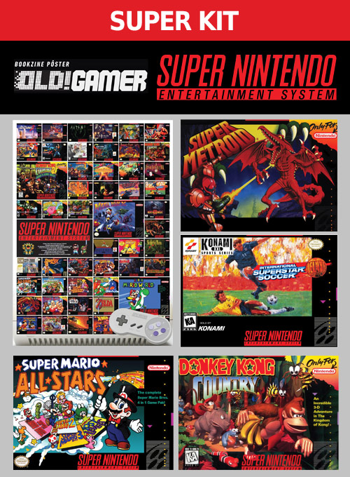 Editora Europa - Bookzine Pôster OLD!Gamer - Super Nintendo - Arte C