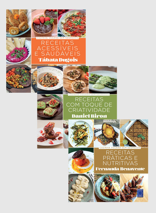 Supercombo Cozinha Vegana Sem Segredos - 3 Volumes