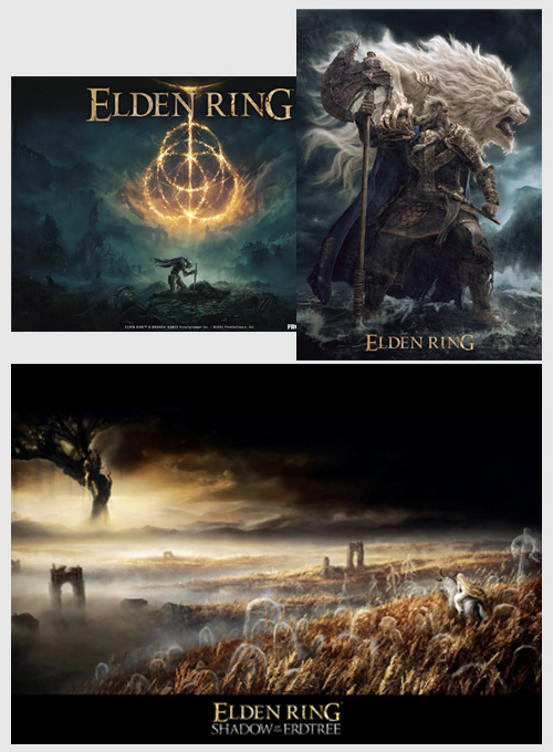 Super Kit - Elden Ring - 3 Pôsteres Gigantes