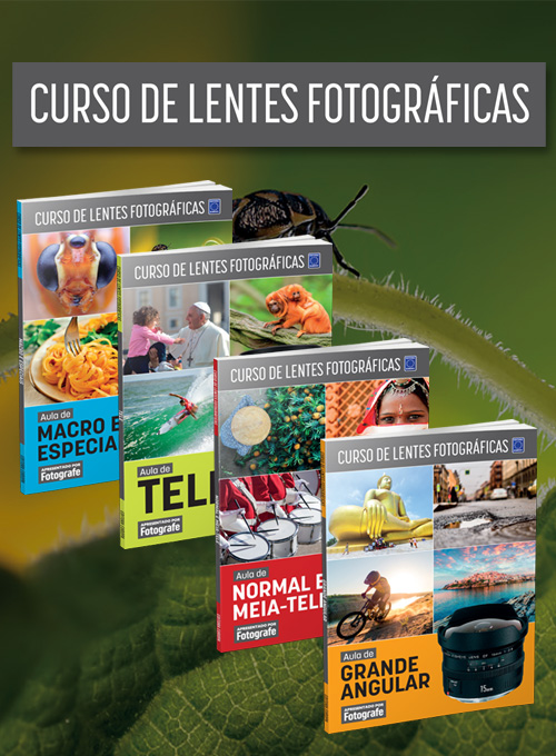 Coleção Curso Dominando Lentes Fotográficas - 4 Volumes