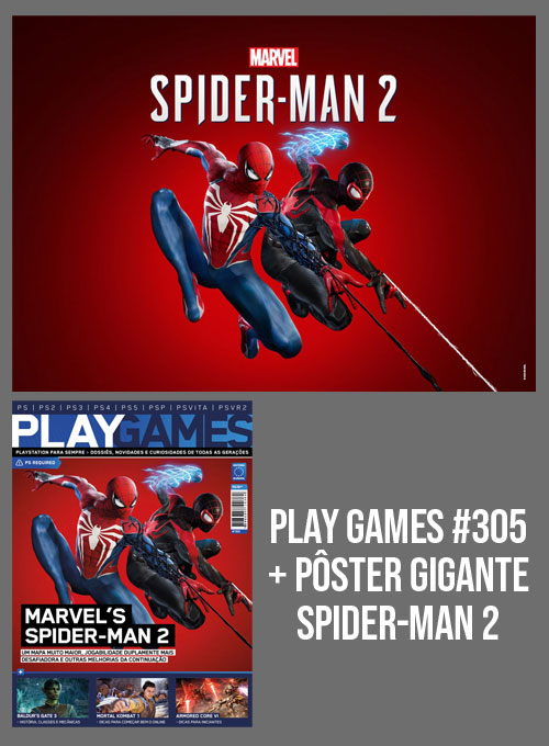 Editora Europa - Kit - Marvel's Spider-Man 2: PLAY Games #305 + Pôster