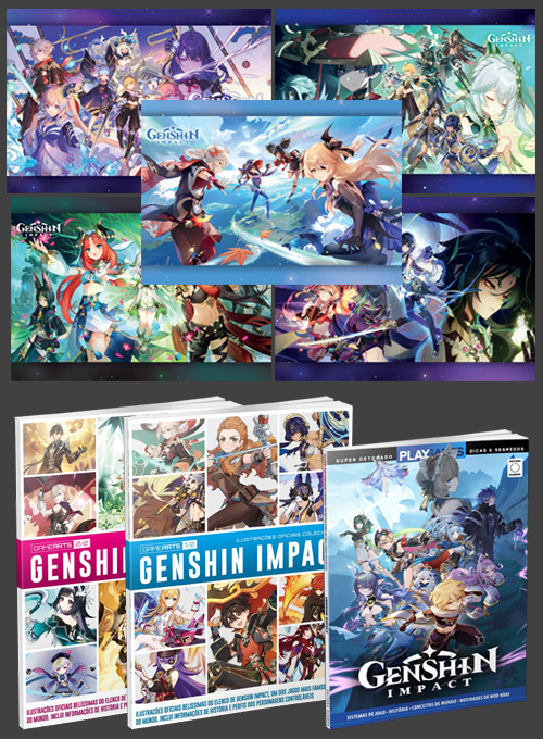 Super Kit Genshin Impact - 8 Publicações