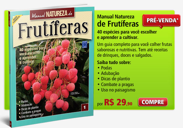 Pré-venda Manual Natureza de Frutíferas - 40 espécies para você escolher e aprender a cultivar.