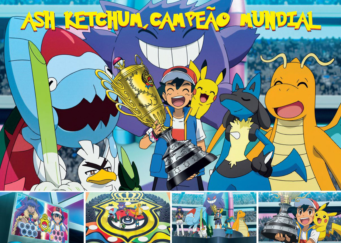 Editora Europa - Pokémon - Anime Invaders Posterzine - Ash Ketchum Campeão