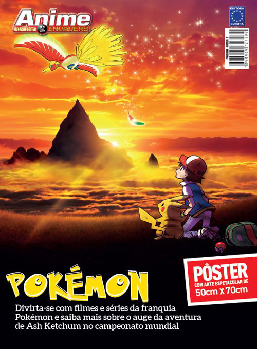 Editora Europa - Pokémon - AnimeInvaders Posterzine - Ash Ketchum no pôr do  sol